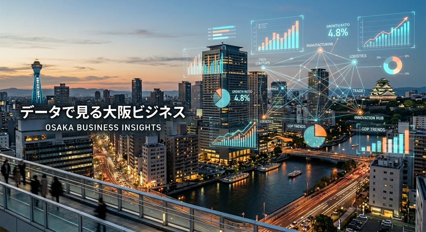 データで見る大阪ビジネスの最新実態と開業戦略